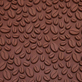 Non Slip Cup Mat Coffee Bean Design Desktop Bar Counter PVC Pad for Water Draining Filtering Brown