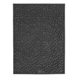 Non Slip Cup Mat Coffee Bean Design Desktop Bar Counter PVC Pad for Water Draining Filtering Black