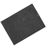 Non Slip Cup Mat Coffee Bean Design Desktop Bar Counter PVC Pad for Water Draining Filtering Black