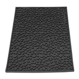 Non Slip Cup Mat Coffee Bean Design Desktop Bar Counter PVC Pad for Water Draining Filtering Black