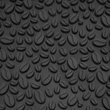 Non Slip Cup Mat Coffee Bean Design Desktop Bar Counter PVC Pad for Water Draining Filtering Black