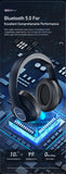 AWEI A100BL Foldable Bluetooth Over‑Ear Headphones, HiFi Stereo，black