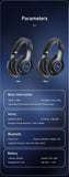 AWEI A100BL Foldable Bluetooth Over‑Ear Headphones, HiFi Stereo，black