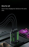 AC120U4-EU 120W USB C Charger, 4-Port Fast Charging Block, black