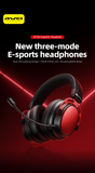 AWEI AT36 Tri‑Mode Wireless Gaming Headset, Low‑Latency 2.4G Bluetooth，red