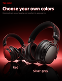 AWEI AT36 Tri‑Mode Wireless Gaming Headset, Low‑Latency 2.4G Bluetooth，red