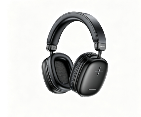 AWEI AT6 Wireless Bluetooth Over‑Ear Headphones, 40mm Driver Stereo Headset, black