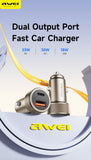 C-857 33W PD Fast Car Charger, Dual Port Cigarette Lighter Power Adapter，coffee In Australia - Darrahopens