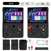 DC45V Retro Handheld Game Console, 4.5‑Inch HD IPS Full View Screen，black In Australia - Darrahopens