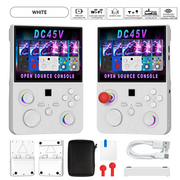 DC45V Retro Handheld Game Console, 4.5‑Inch HD IPS Full View Screen，white In Australia - Darrahopens