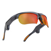 E08 Smart Bluetooth Cycling Sunglasses with Camera, UV400 Outdoor Sports Glasses，orange In Australia - Darrahopens