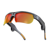 E08 Smart Bluetooth Cycling Sunglasses with Camera, UV400 Outdoor Sports Glasses，orange In Australia - Darrahopens