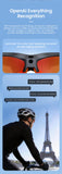 E08 Smart Bluetooth Cycling Sunglasses with Camera, UV400 Outdoor Sports Glasses，orange