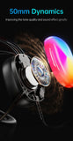 AWEI GM11 Wired Gaming Over‑Ear Headset, 50mm Driver 7.1 Surround Sound, USB & 3.5mm Jack,black