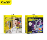 AWEI GM11 Wired Gaming Over‑Ear Headset, 50mm Driver 7.1 Surround Sound, USB & 3.5mm Jack,white In Australia - Darrahopens