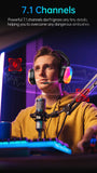 AWEI GM11 Wired Gaming Over‑Ear Headset, 50mm Driver 7.1 Surround Sound, USB & 3.5mm Jack,white In Australia - Darrahopens