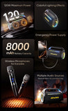 AWEI KT18 Portable Karaoke Bluetooth Speaker with 2 Wireless Microphones,black