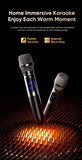 AWEI KT18 Portable Karaoke Bluetooth Speaker with 2 Wireless Microphones,black