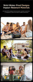 AWEI KT18 Portable Karaoke Bluetooth Speaker with 2 Wireless Microphones,black