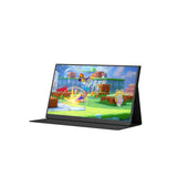 15.6" FHD 1080P Portable Monitor 144Hz 72% sRGB Wired USB-C HDMI External Travel Screen for Laptop Phone Game Consoles，black Cover