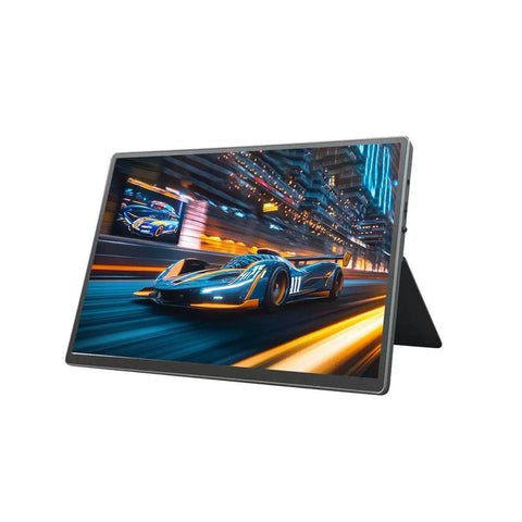 15.6" FHD 1080P Portable Monitor 60Hz 72% NTSC Wired USB-C HDMI External Travel Screen for Laptop Phone Game Consoles，black