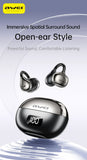 AWEI TZ50 Open Ear Wireless Earbuds with LED Power Display,Beige
