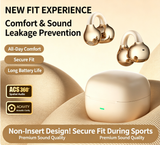 Y63 Zero Pressure Open Ear Wireless Earbuds Bluetooth 6.0 Heavy Bass Headphones，black