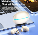 Y9 Wireless Bluetooth 6.0 Heavy Bass Earphones，white