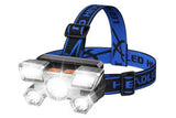 Headlamp Flashlight USB Rechargeable LED Head Light with 4 Modes for Camping Fishing and Outdoor Activities