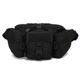 Outdoor Sports Fanny Pack Multipurpose Belt Bag for Camping Hiking Traveling Running Fishing - Black In Australia - Darrahopens