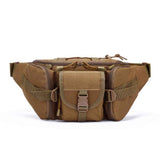 Outdoor Sports Fanny Pack Multipurpose Belt Bag for Camping Hiking Traveling Running Fishing - Khaki In Australia - Darrahopens
