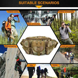 Outdoor Sports Fanny Pack Multipurpose Belt Bag for Camping Hiking Traveling Running Fishing - Camouflage In Australia - Darrahopens