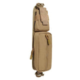 Shoulder Strap Bag Backpack Sundries Pouch Molle Accessory Pouch Tactical Additional Bag Multifunctional EDC - Khaki In Australia - Darrahopens
