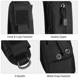 Shoulder Strap Bag Backpack Sundries Pouch Molle Accessory Pouch Tactical Additional Bag Multifunctional EDC - Khaki