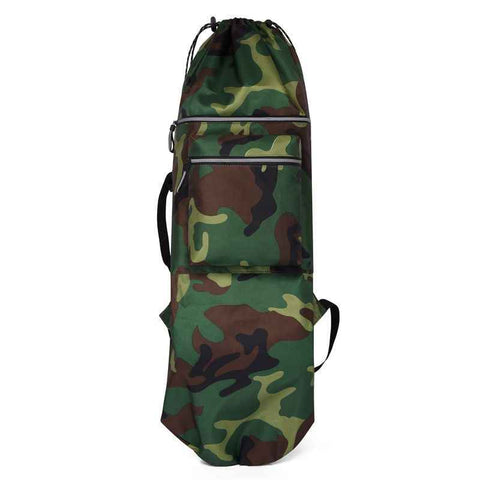 Skateboard Bag Longboards Carrying Case Double Shoulder Backpack Outdoor Travel - Green Camouflage In Australia - Darrahopens