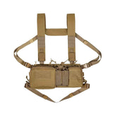 Tactical Chest Vest Rig Bag Field Training Vest Multifunctional Camouflage Strap with Multi-Pocket Outdoor Camping CS Match Pack - Khaki In Australia - Darrahopens