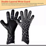 Soccer Goalkeeper Gloves Thickened Breathable Football Gloves Anti-Slip Latex Training Gloves for Teenagers Adults - 9#
