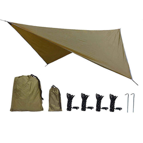Camping Tarp Tent Tarp Awning Accessories Lightweight Hammock Canopy Rain Awning - Camel In Australia - Darrahopens