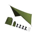 Camping Tarp Tent Tarp Awning Accessories Lightweight Hammock Canopy Rain Awning - Army green In Australia - Darrahopens