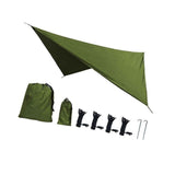 Camping Tarp Tent Tarp Awning Accessories Lightweight Hammock Canopy Rain Awning - Army green In Australia - Darrahopens