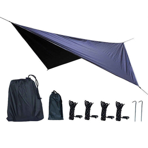 Camping Tarp Tent Tarp Awning Accessories Lightweight Hammock Canopy Rain Awning - Black In Australia - Darrahopens