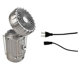 2-in-1 Solar Camping Lantern with LED Light and Adjustable Fan, USB Charging Station Silver In Australia - Darrahopens
