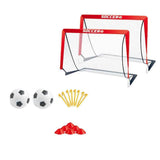 Soccer Goals for Backyard Set Outdoor Sports Games - Red Goal Frame with White Net