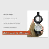 Pocket Compasses with Luminous Function for Camping, Hiking, Mountaineering - Black In Australia - Darrahopens