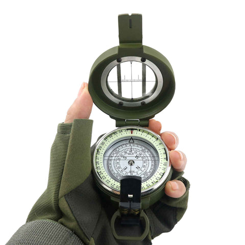 Pocket Compasses with Luminous Function for Camping, Hiking, Mountaineering - Army green In Australia - Darrahopens