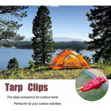 12 Pack Heavy Duty Tarp Clips, Outdoor Tent Clip for Holding Tarp, Car Sunshade, Pool In Australia - Darrahopens