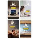 Camping Fan USB Rechargeable Tent Fan with Remote Control LED Light 5 Speeds Timer Portable Ceiling Fan for Camping In Australia - Darrahopens