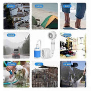 Type A 4000mAh Electric Shower, Camping Portable Shower Head Pump for Outdoor Hiking Travel In Australia - Darrahopens