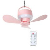 2-in-1 Camping Fan with LED Light Portable Rechargeable Battery Powered Fan with Remote for Tent, Travel, BBQ - Pink In Australia - Darrahopens