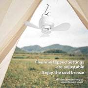 2-in-1 Camping Fan with LED Light Portable Rechargeable Battery Powered Fan with Remote for Tent, Travel, BBQ - Pink In Australia - Darrahopens